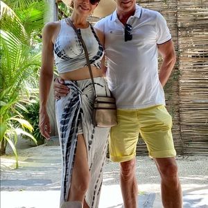 Solemio Tie Die Two Piece Beach Wear